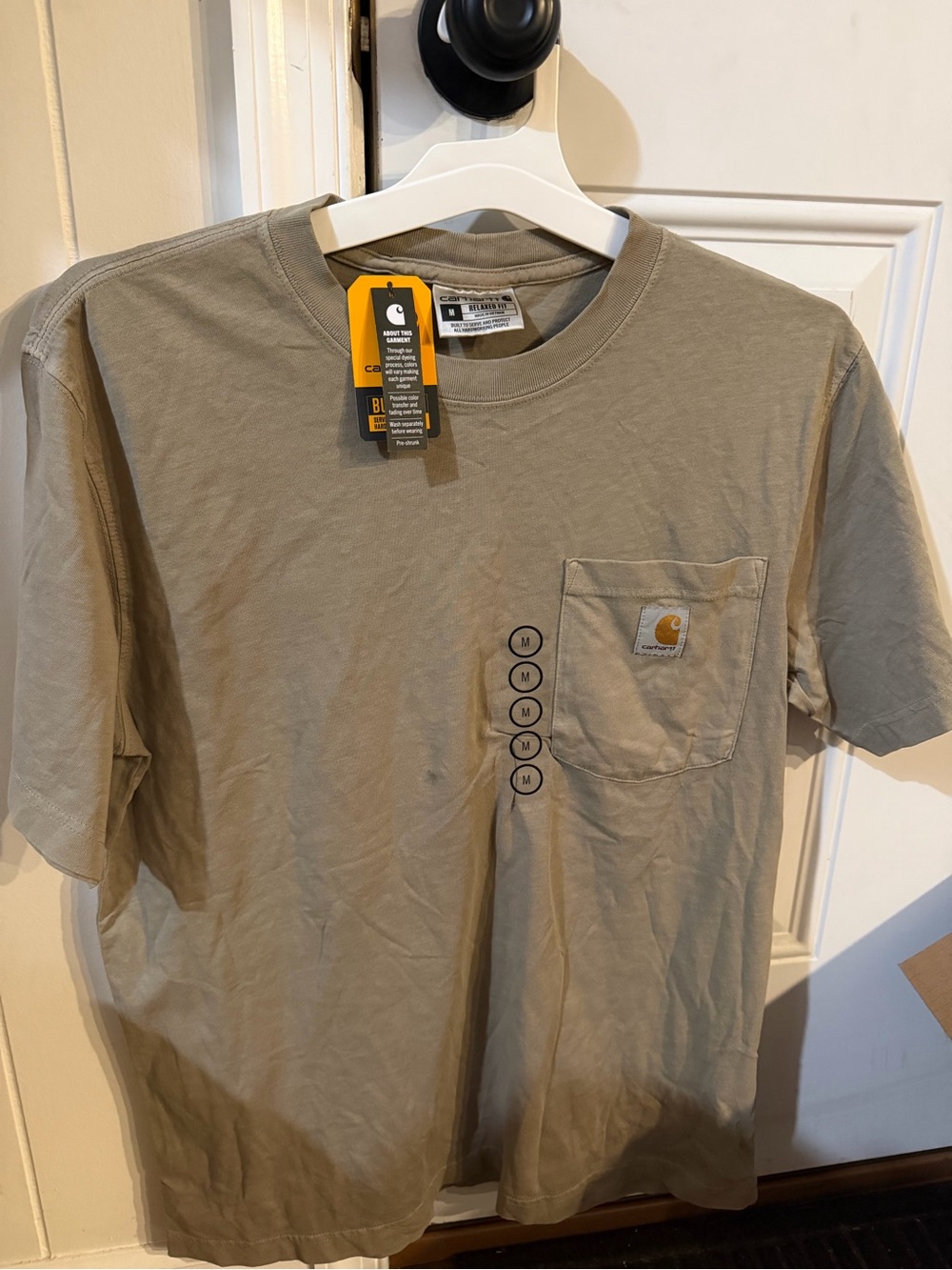 Carhartt Short-Sleeve Pocket Tee in Taupe